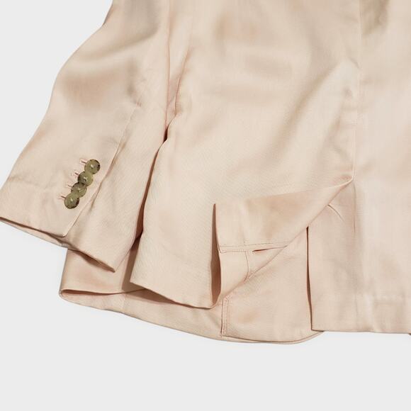 J.Crew Womens Alfie Gramercy Twill Lyocell Blazer Blush Pink Sz 14 Oversized - Picture 15 of 15